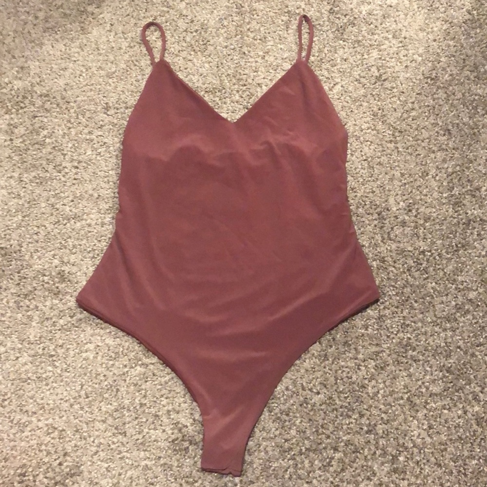 Mauve body suit